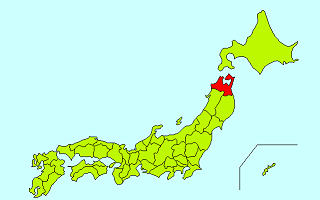 日本地図（青森県）