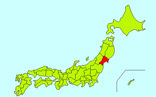 日本地図（宮城県）