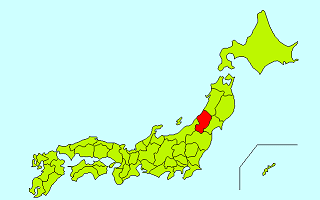 日本地図（山形県）