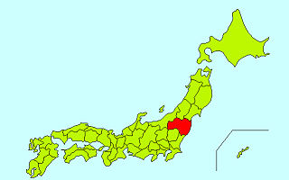 日本地図（福島県）
