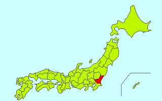 日本地図（茨城県）