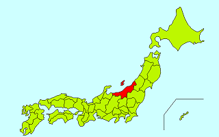 日本地図（新潟県）