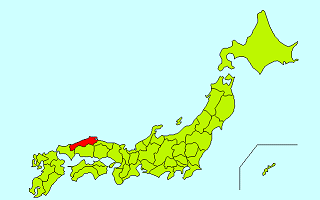 日本地図（島根県）