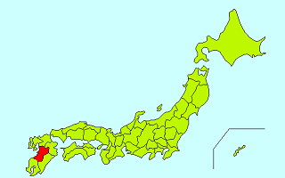 日本地図（熊本県）
